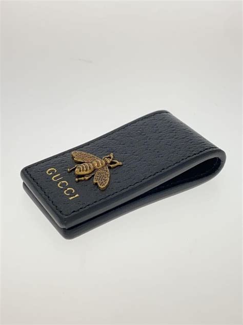 gucci bee money clip leather|Gucci money clip wallet.